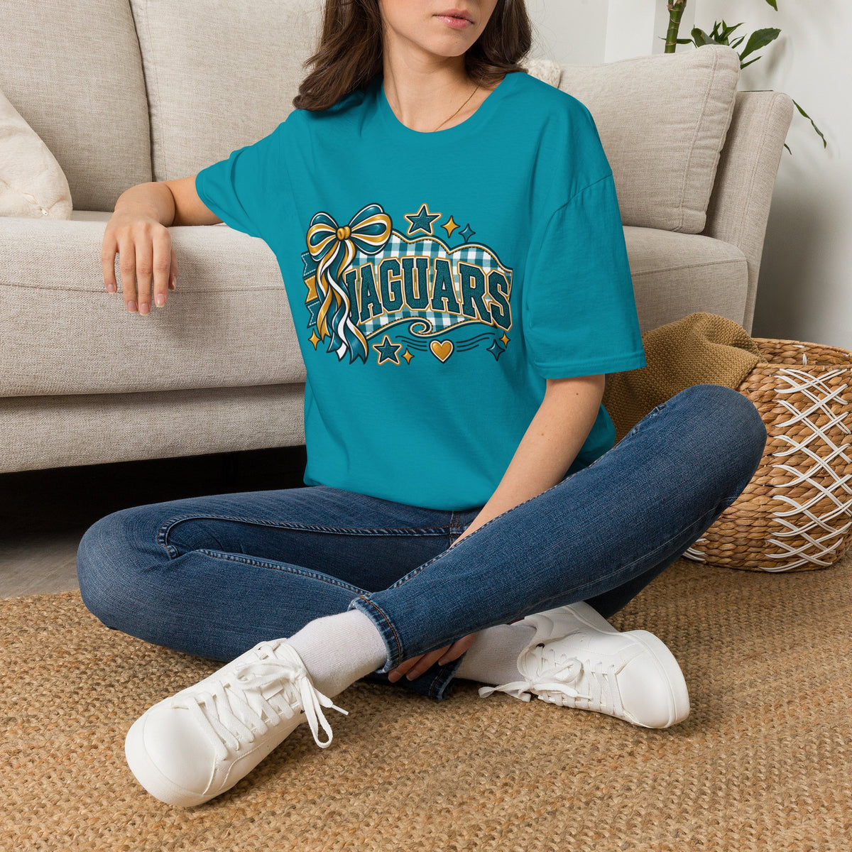 Jaguars Ribbon & Bow T‑Shirt — Team Spirit Tee