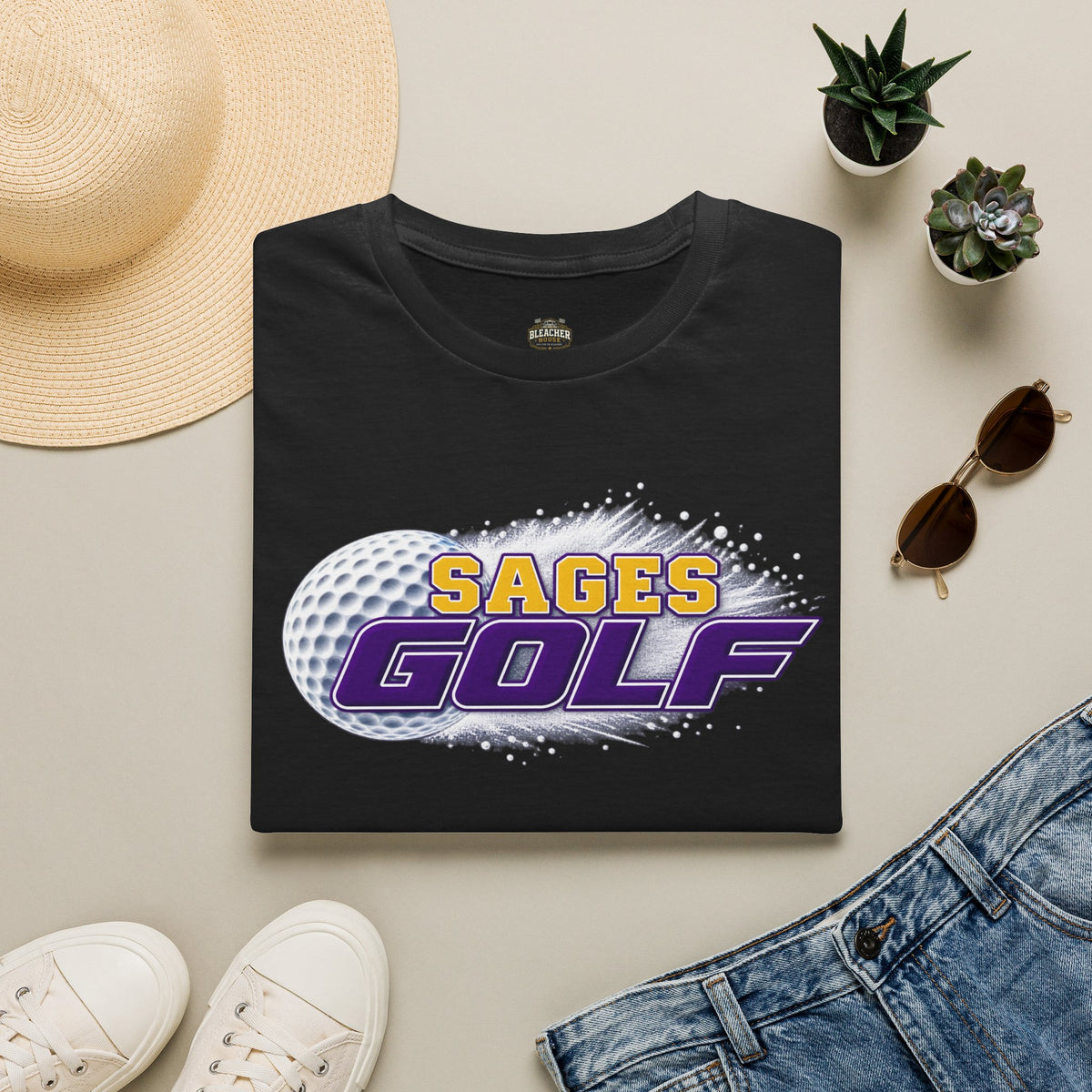 Sages Golf T-Shirt — Retro Golf Ball Team Tee