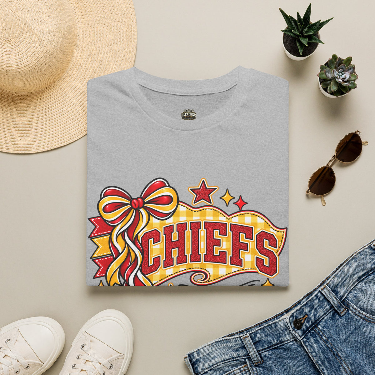 Chiefs Ribbon & Banner T-Shirt — Team Spirit Tee