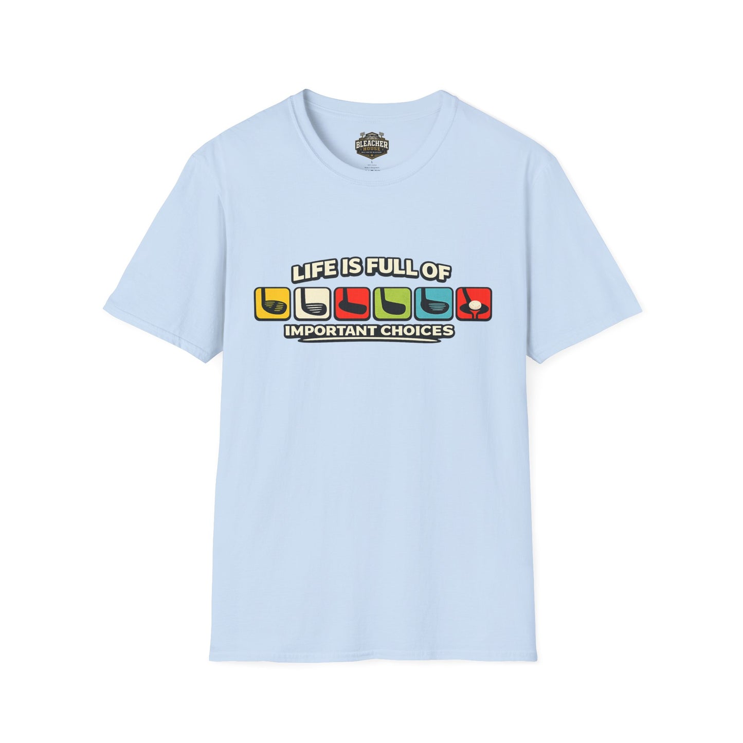T‑Shirt — "Life Is Full Of Important Choices" Retro Game Controller Graphic