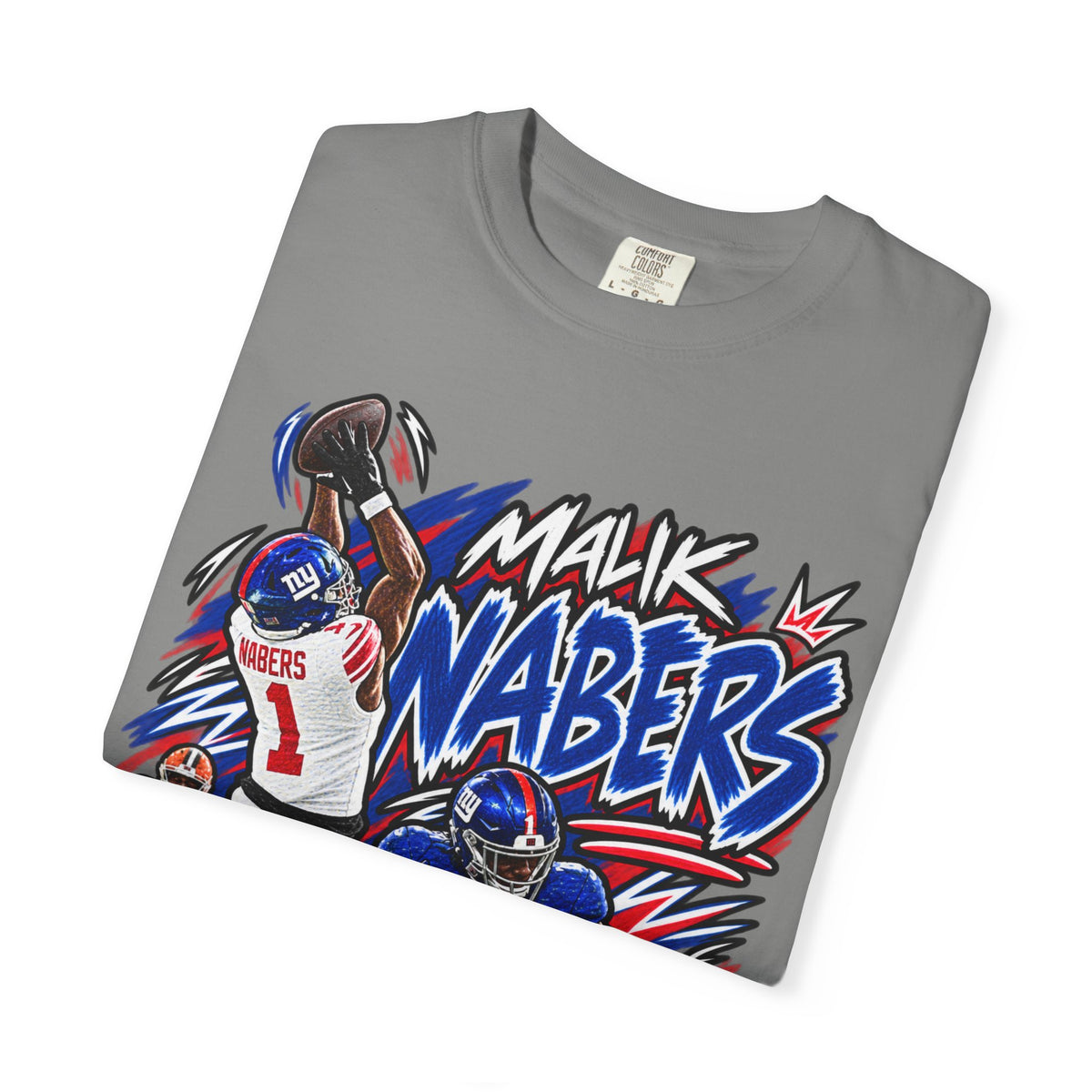 Malik Nabers Graphic T-Shirt - Sunday Standouts Sketch Series
