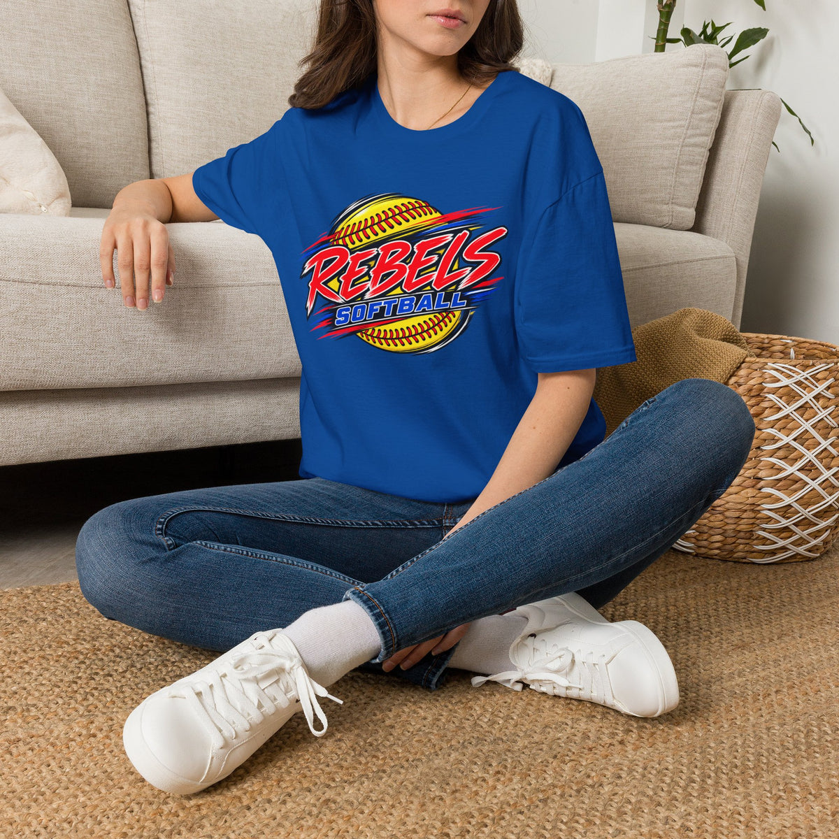 Rebels Softball T-Shirt — Bold Team Graphic Tee