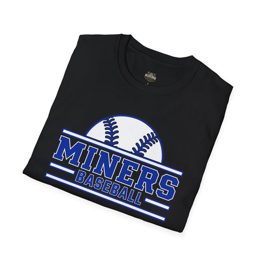Miners Baseball Team T‑Shirt — Retro Baseball Logo Tee