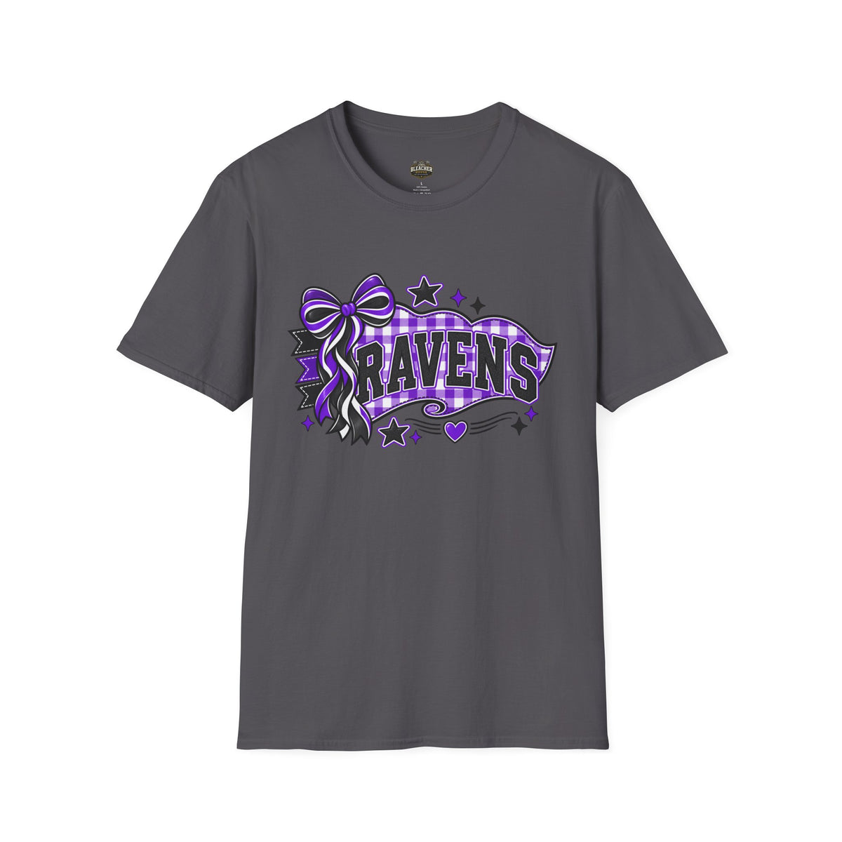 Ravens T-Shirt — Purple Ribbon & Stars Spirit Tee