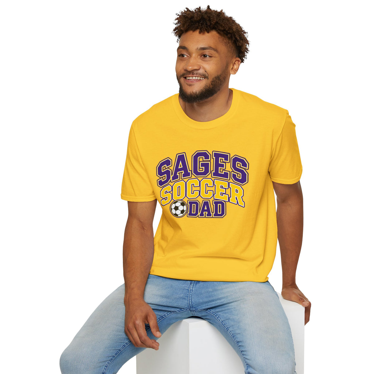 Sages Soccer Dad T‑Shirt — School Team Supportive Fan Tee