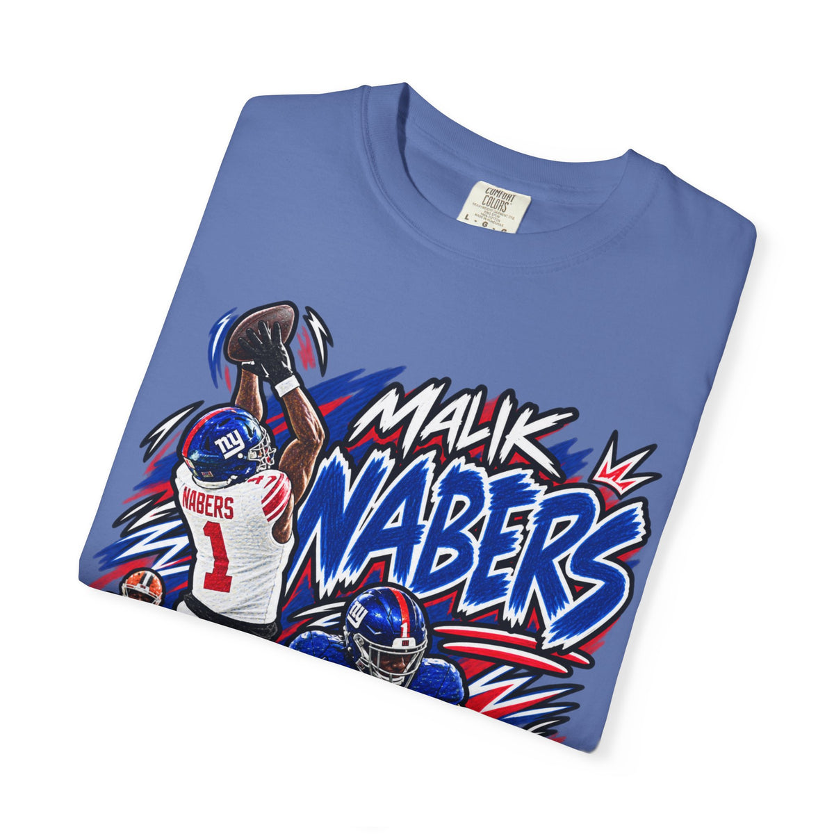 Malik Nabers Graphic T-Shirt - Sunday Standouts Sketch Series