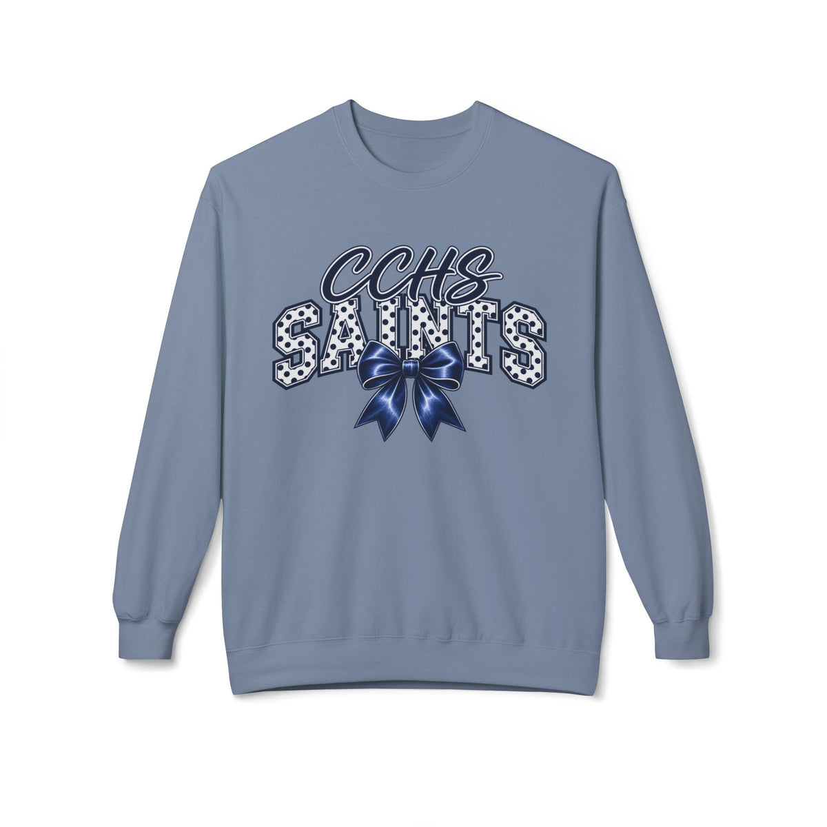 CCHS Saints Crewneck Sweatshirt — Cheer Bow School Spirit Pullover