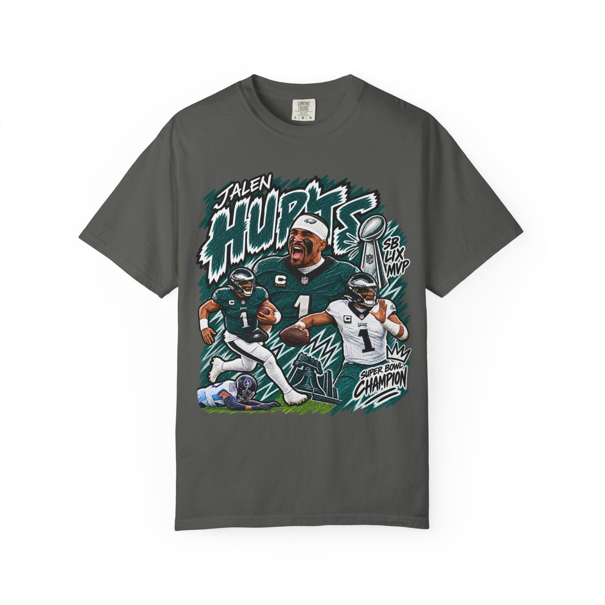 Jalen Hurts Graphic T-Shirt - Sunday Standouts Sketch Series