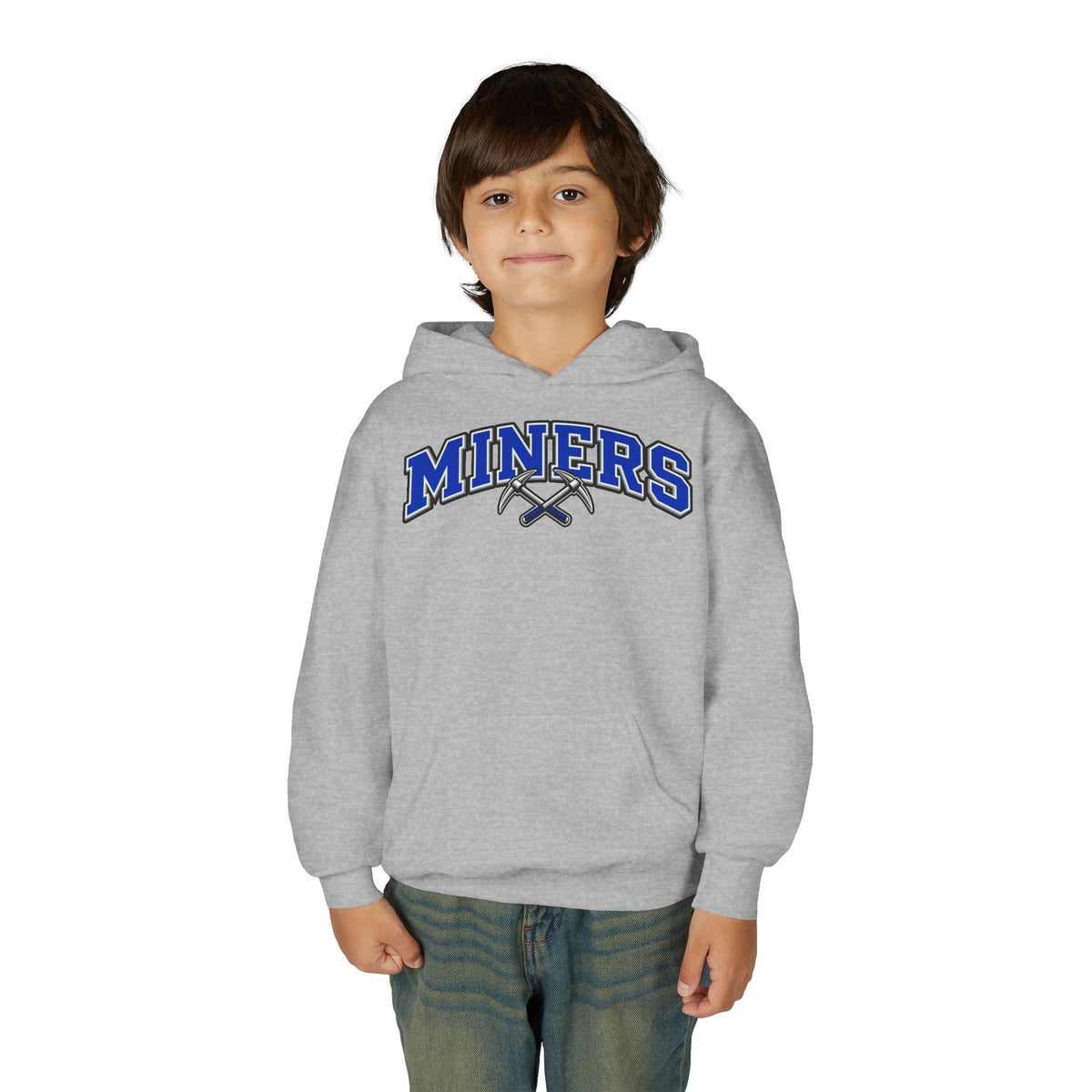 YOUTH Miners Block Letter and Logo Hoodie
