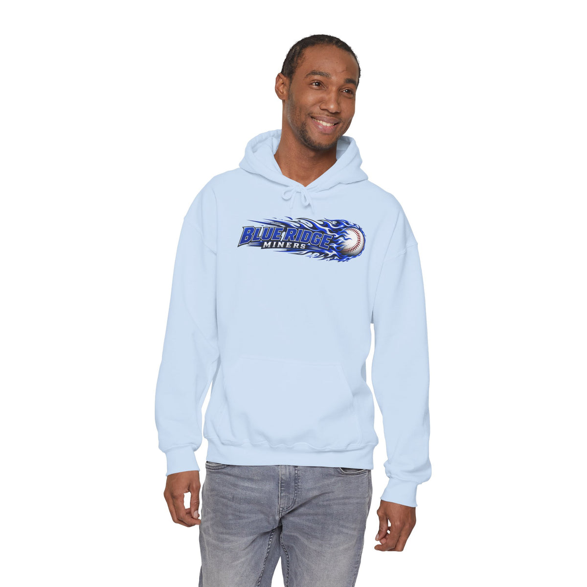 Blue Ridge Miners Flaming Baseball Hoodie – Flaming Ball Hoodie