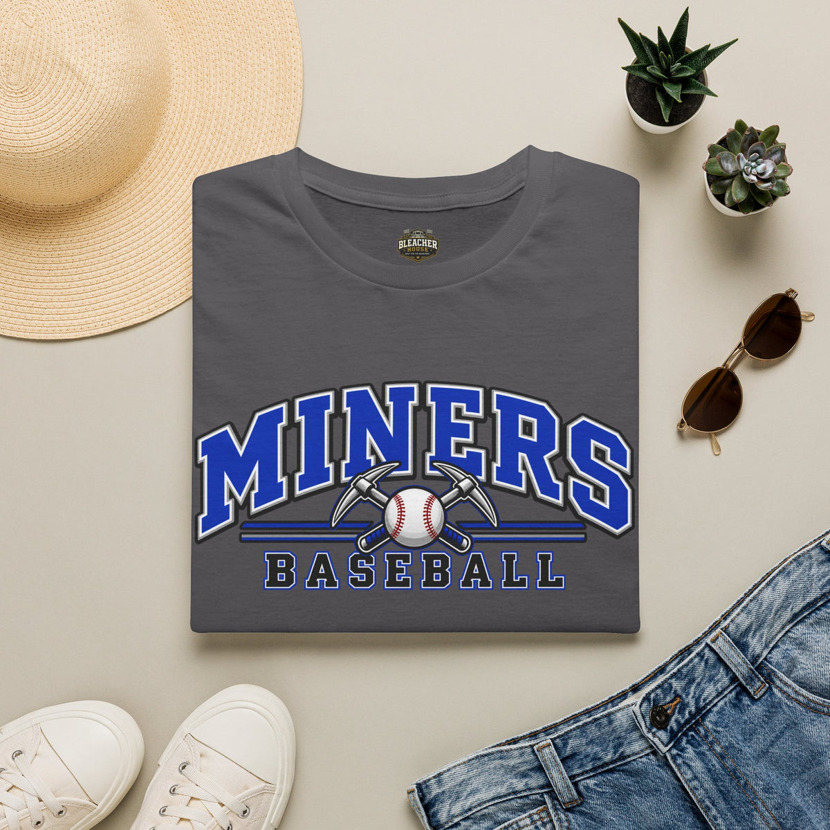 Miners Baseball T-Shirt – Team Logo Unisex Softstyle T shirt