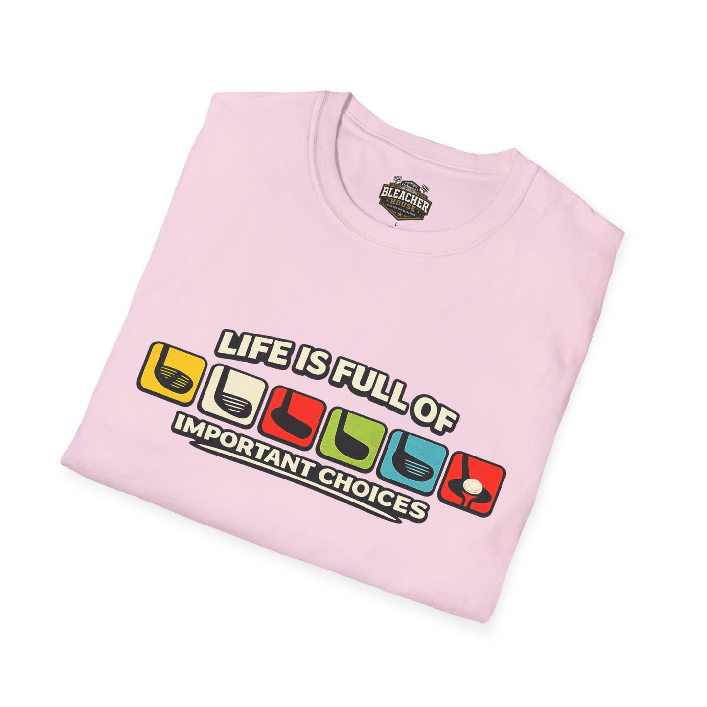 T‑Shirt — "Life Is Full Of Important Choices" Retro Game Controller Graphic