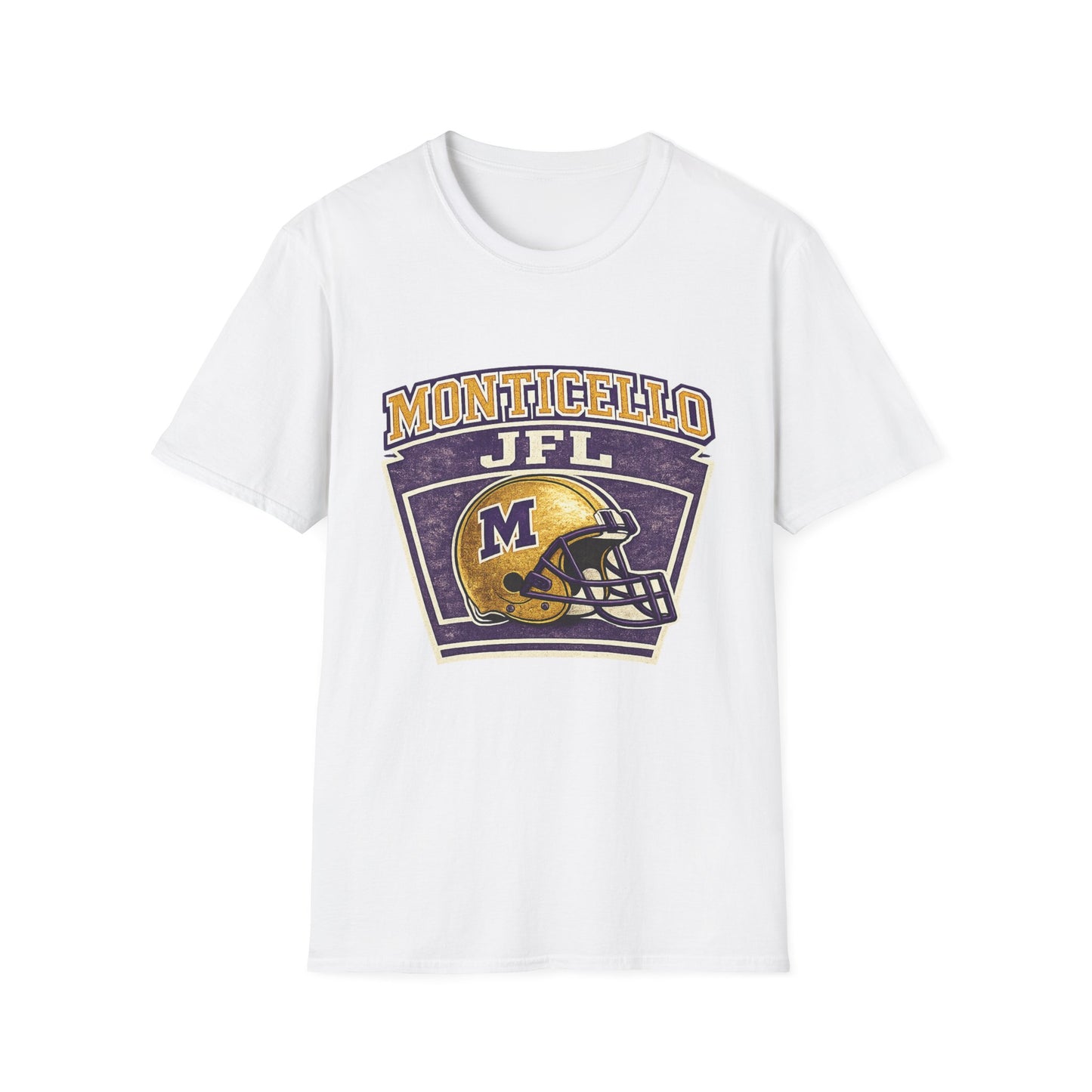 Monticello JFL Football T‑Shirt — Vintage Helmet Tee