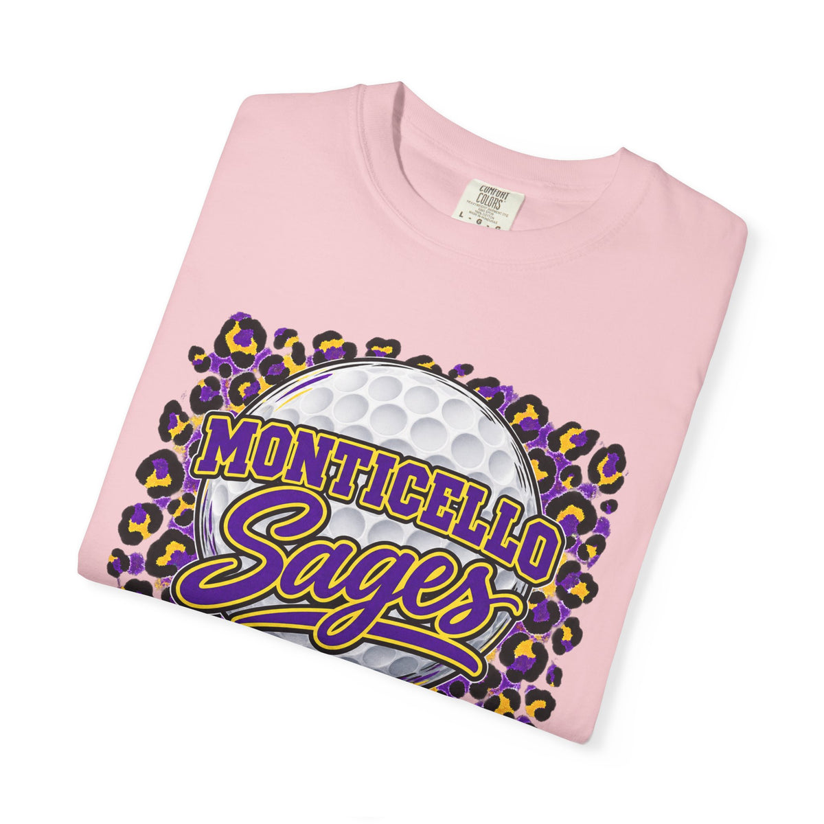 Monticello Sages Golf Leopard Mascot T-Shirt