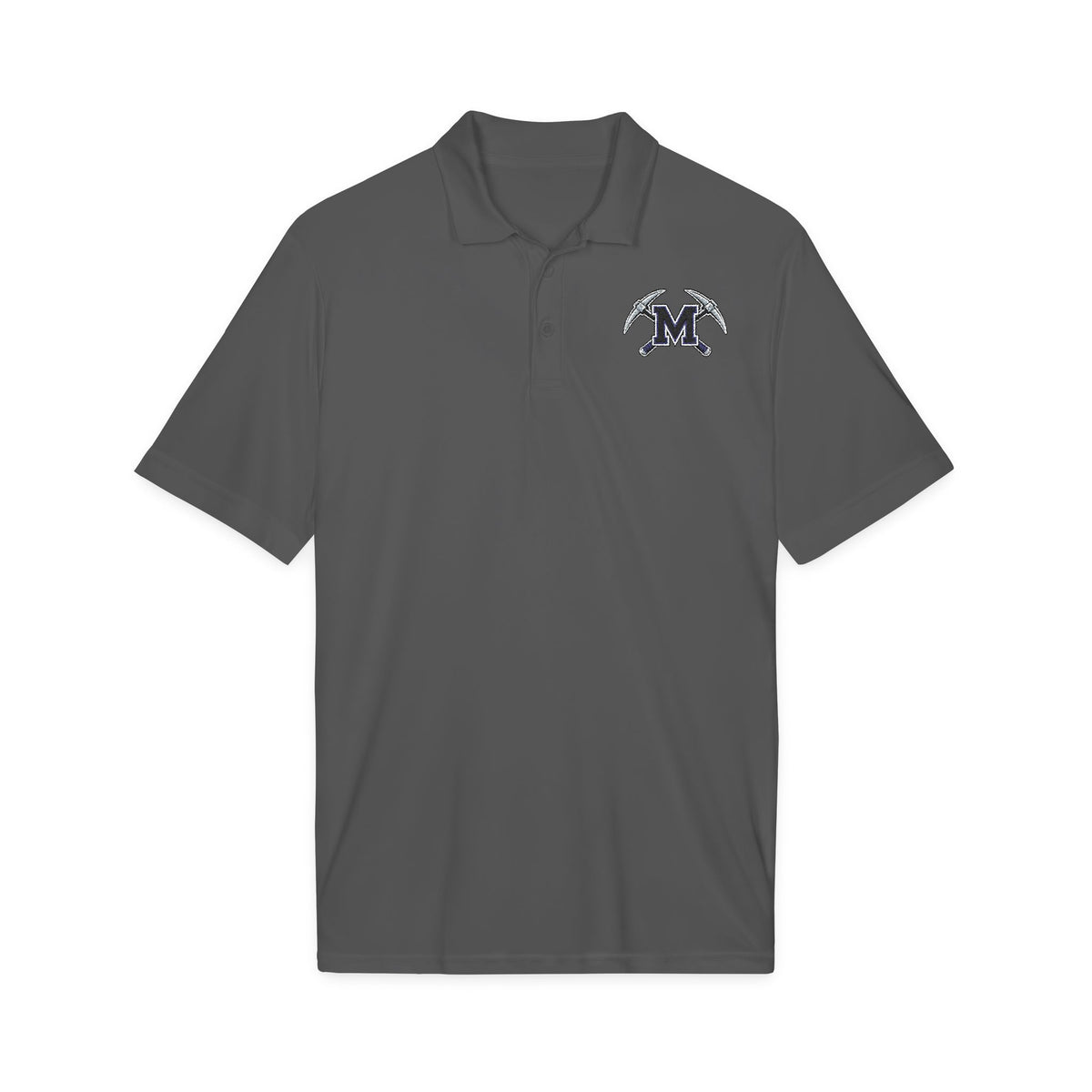 Miners Embroidered M Logo Polo Shirt