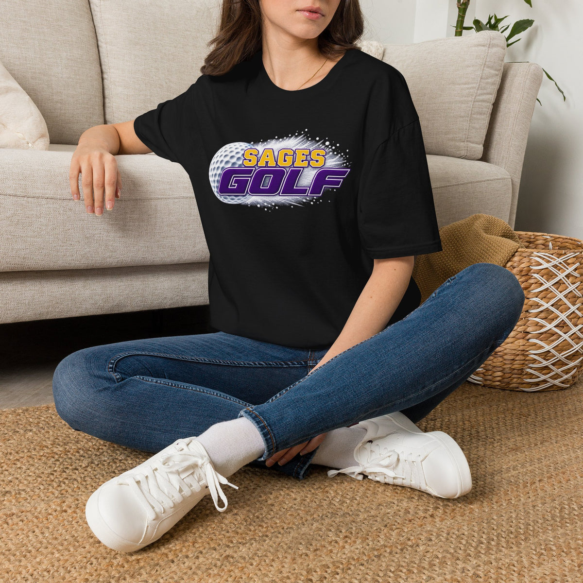 Sages Golf T-Shirt — Retro Golf Ball Team Tee
