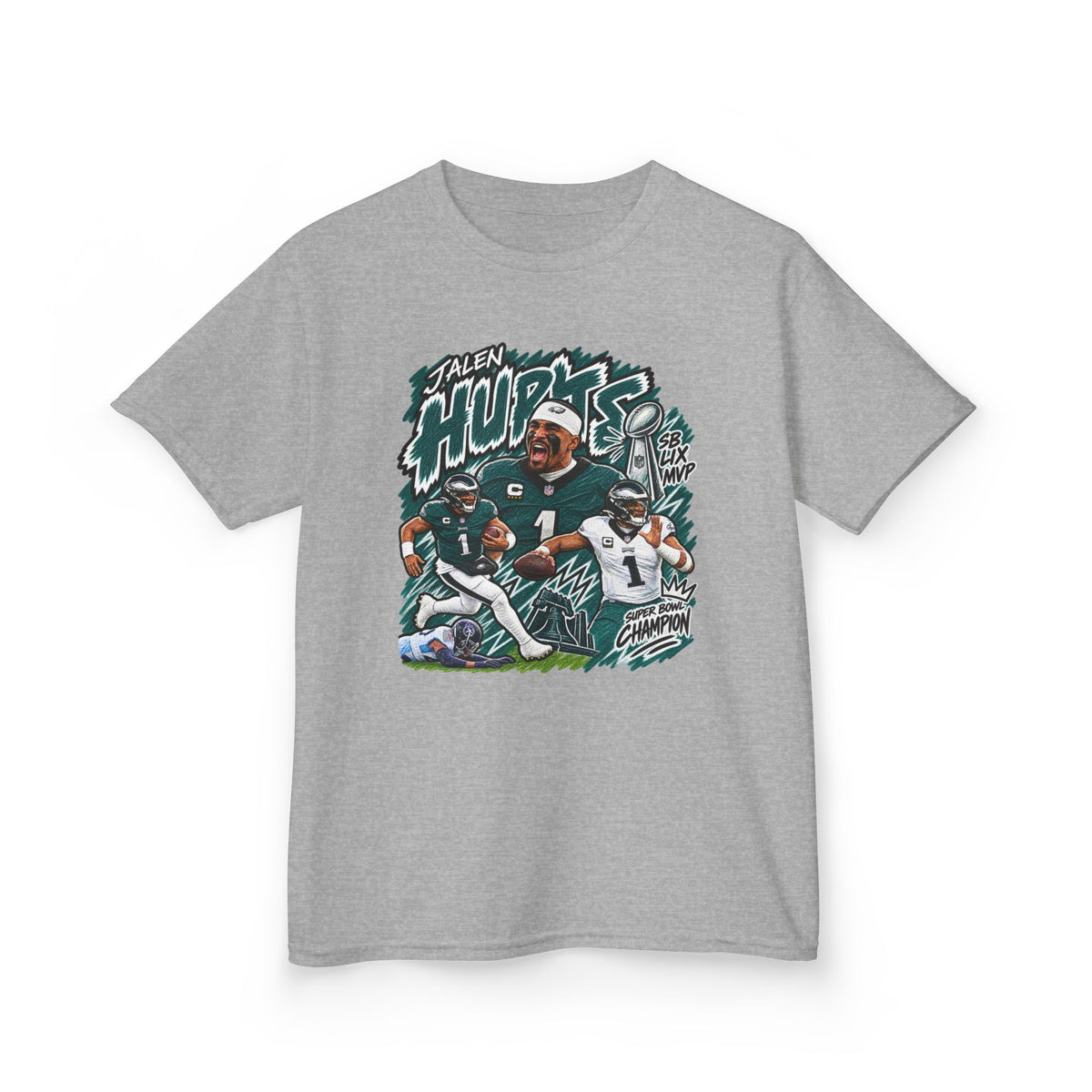 YOUTH Jalen Hurts Graphic T-Shirt - Sunday Standouts Sketch Series