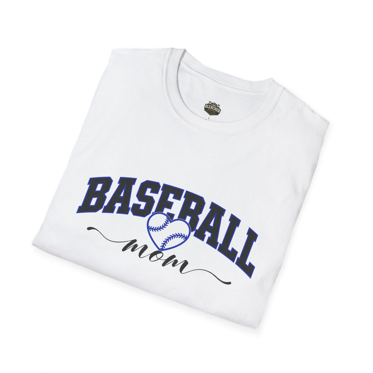 Baseball Mom T‑Shirt — Heart Baseball Design, Mom Gift for Spring Season & Game Day