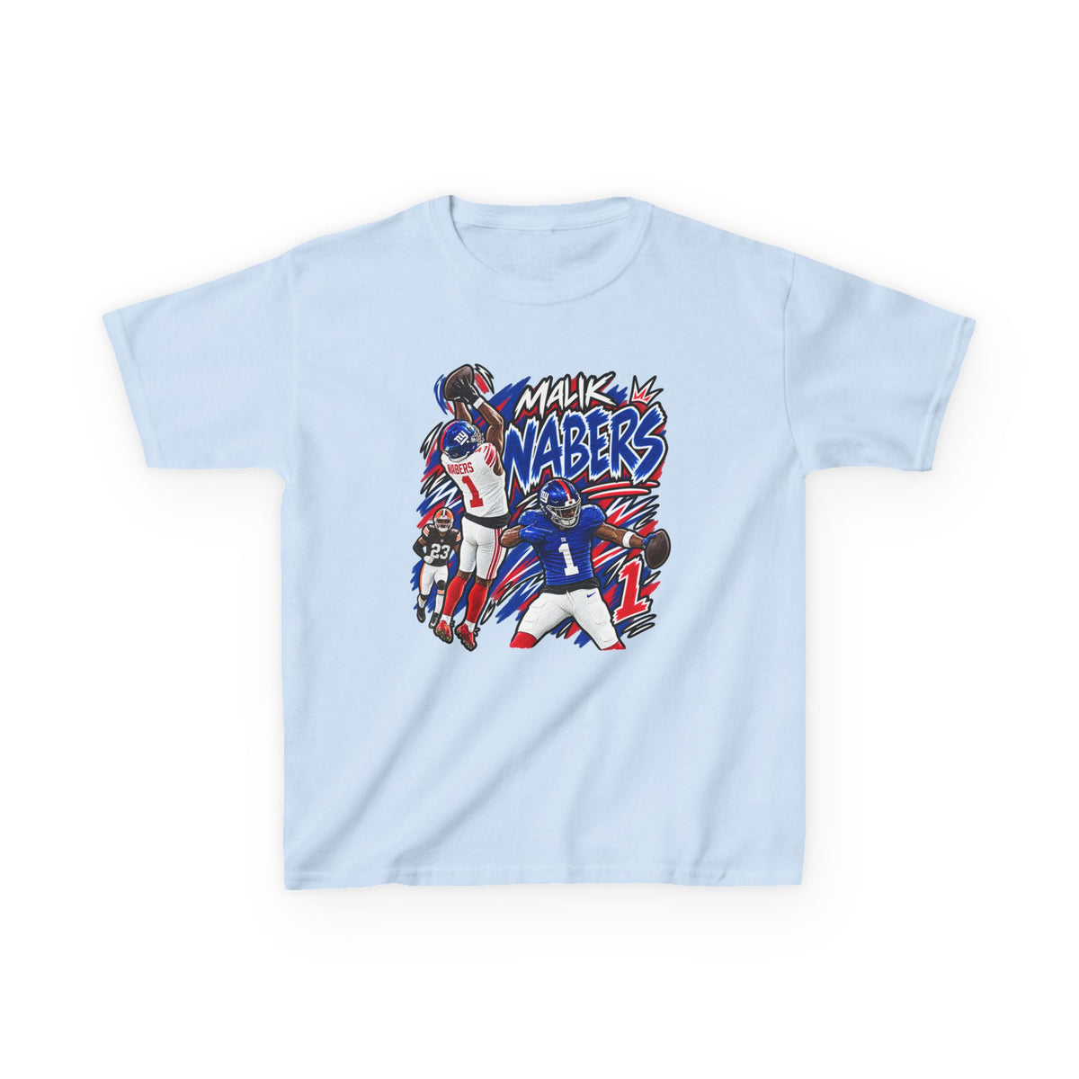 Malik Nabers Graphic T-Shirt - Sunday Standouts Sketch Series