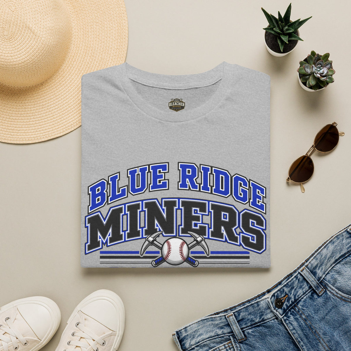 Blue Ridge Miners Baseball T-Shirt - Unisex Softstyle Tee