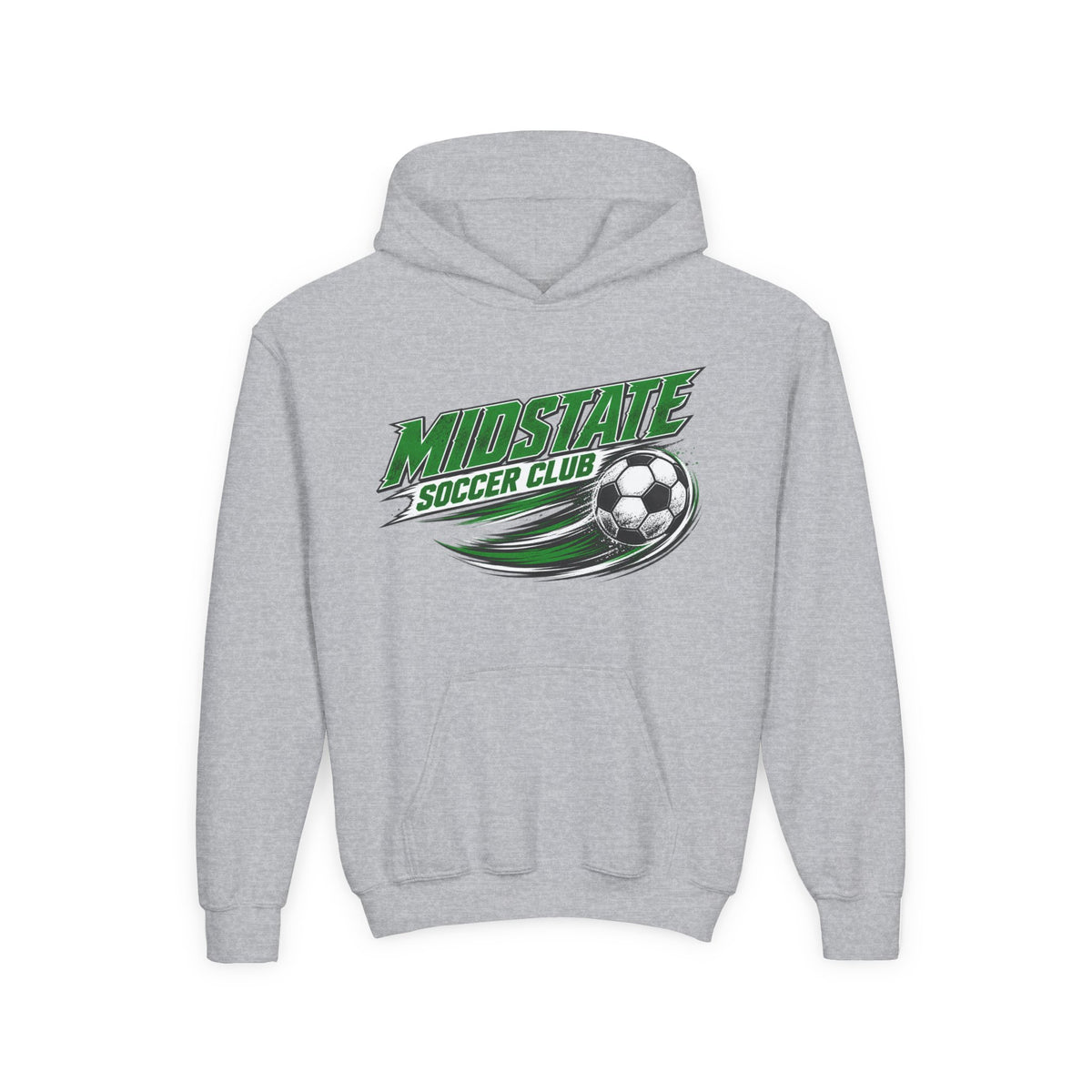 Youth Midstate Soccer Hoodie - MidState Soccer Club Graphic Hooded Sweatshirt