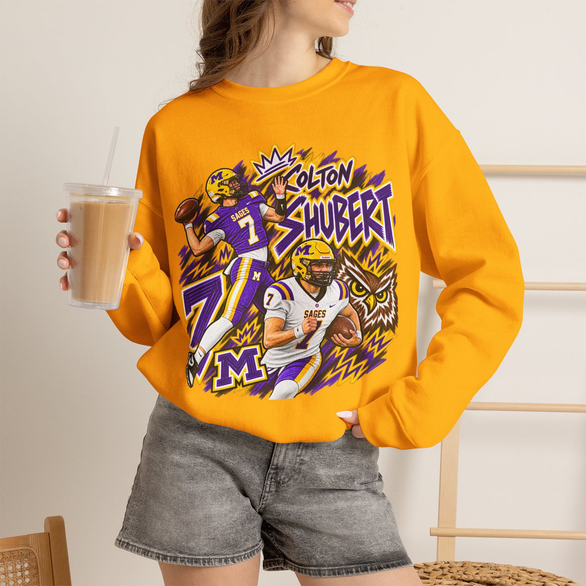 Colton Shubert Graphic Sketch Crewneck Sweatshirt