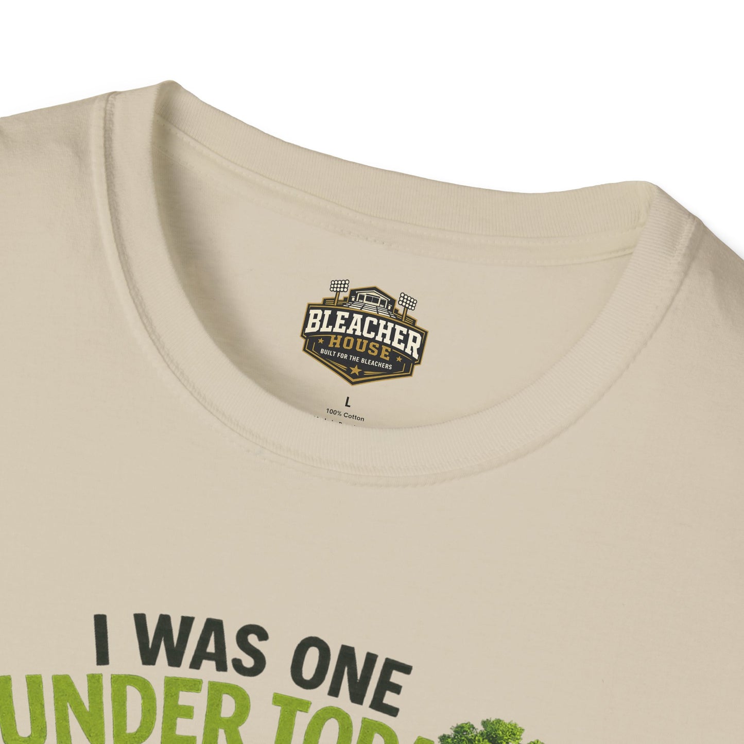 Golf T-Shirt — "I Was One Under Today" REALISTIC VIEW - Funny Scorecard Design