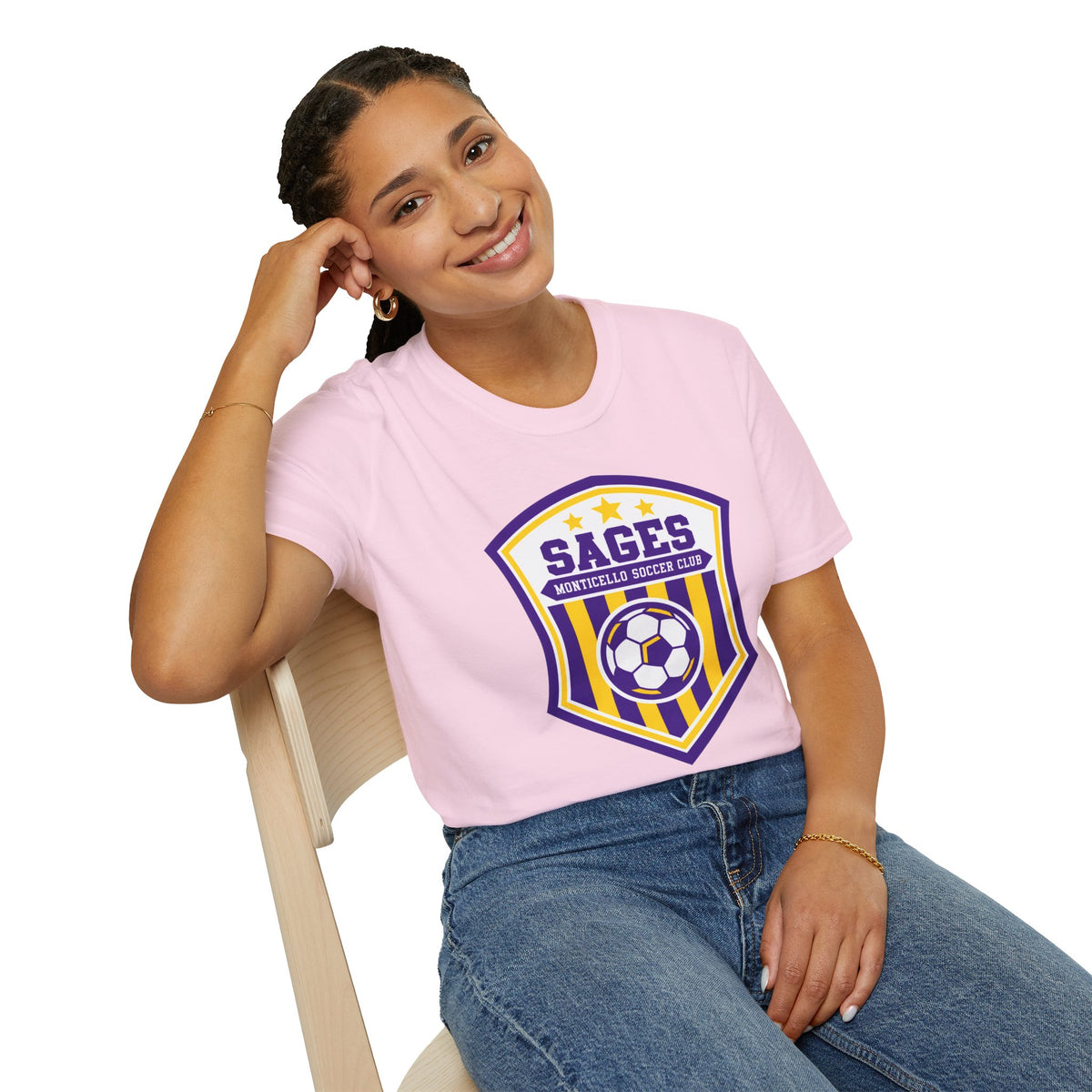 Monticello Soccer Club Crest Logo T shirt