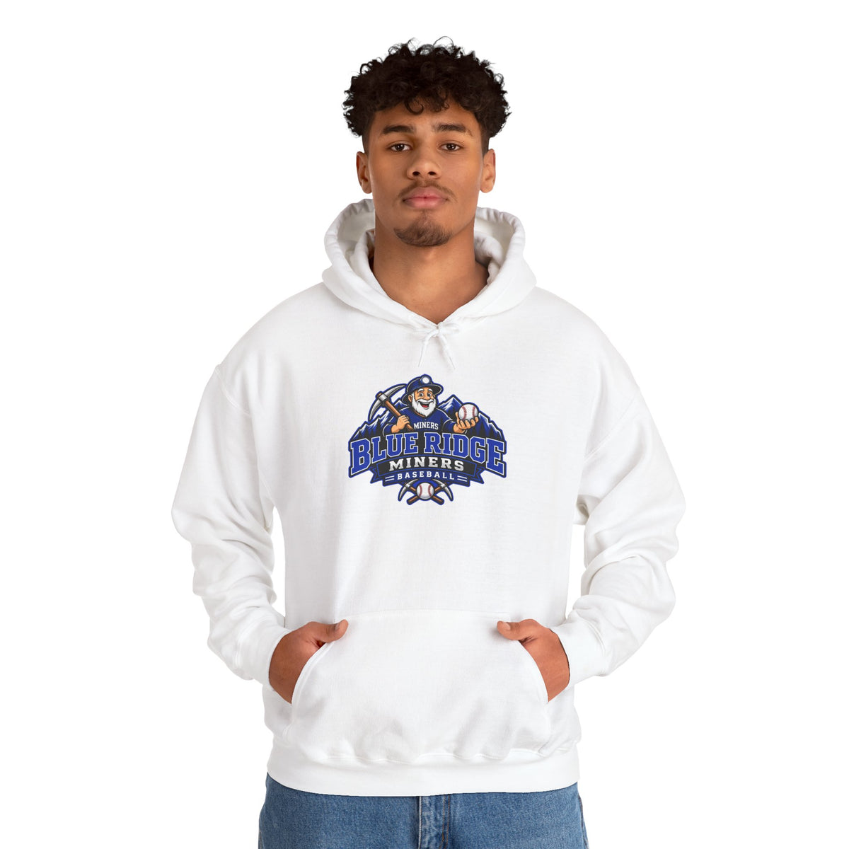 Blue Ridge Miners Mascot Logo Hoodie