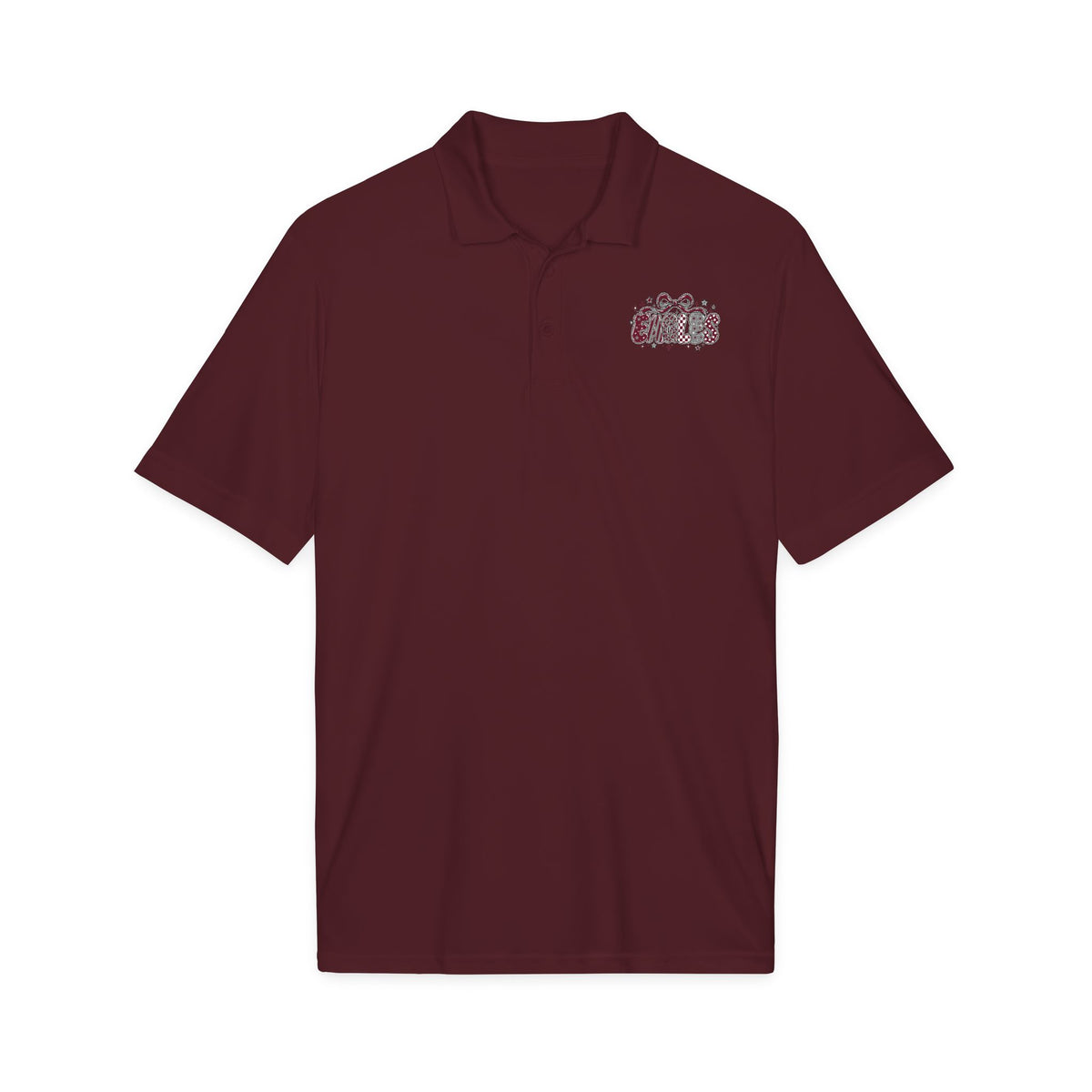 Eagles Embroidered Floral Crest Polo Shirt