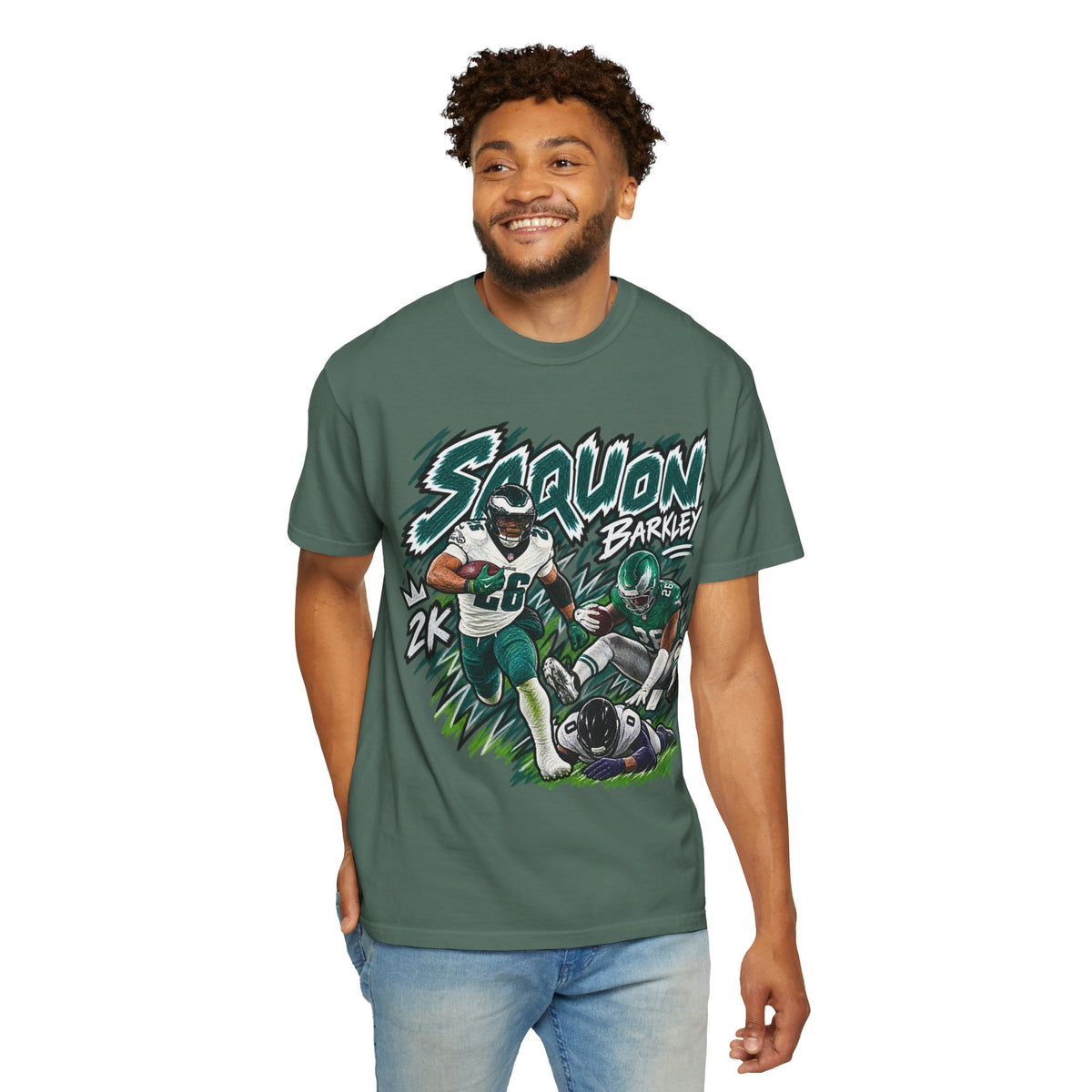 Saquon Barkley Graphic T-Shirt - Sunday Standouts Sketch Series