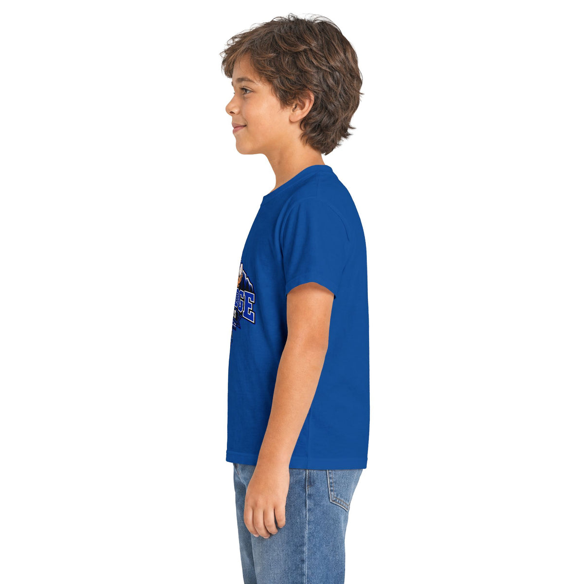 YOUTH Blue Ridge Miners Mascot and Logo T‑Shirt — Unisex Softstyle Tee