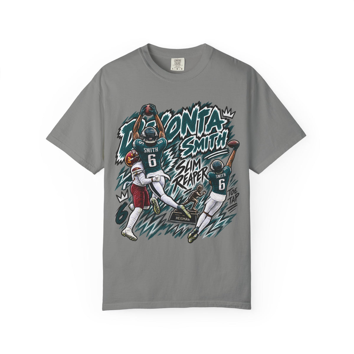 Devonta Smith, SLIM REAPER Graphic T-Shirt - Sunday Standouts Sketch Series