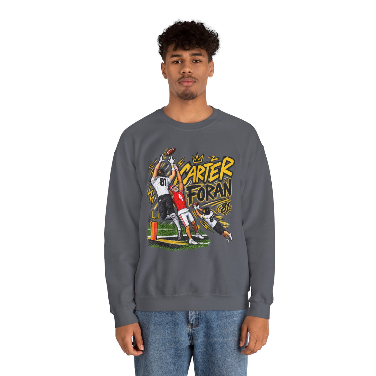 CARTER FORAN Graphic Crewneck - Saturday Standouts Sketch Series