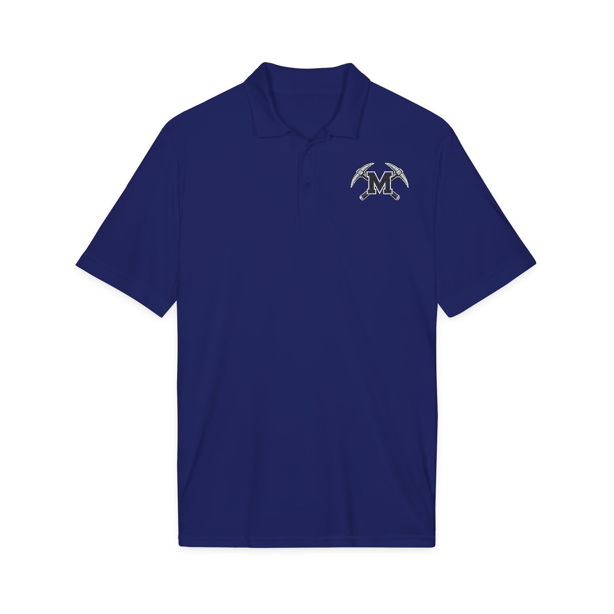 Miners Embroidered M Logo Polo Shirt