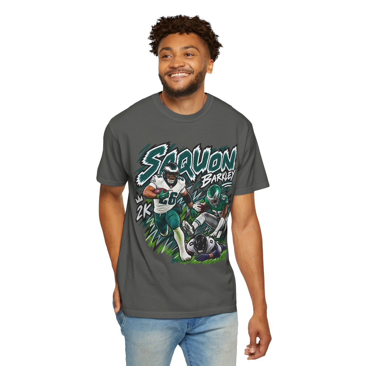 Saquon Barkley Graphic T-Shirt - Sunday Standouts Sketch Series