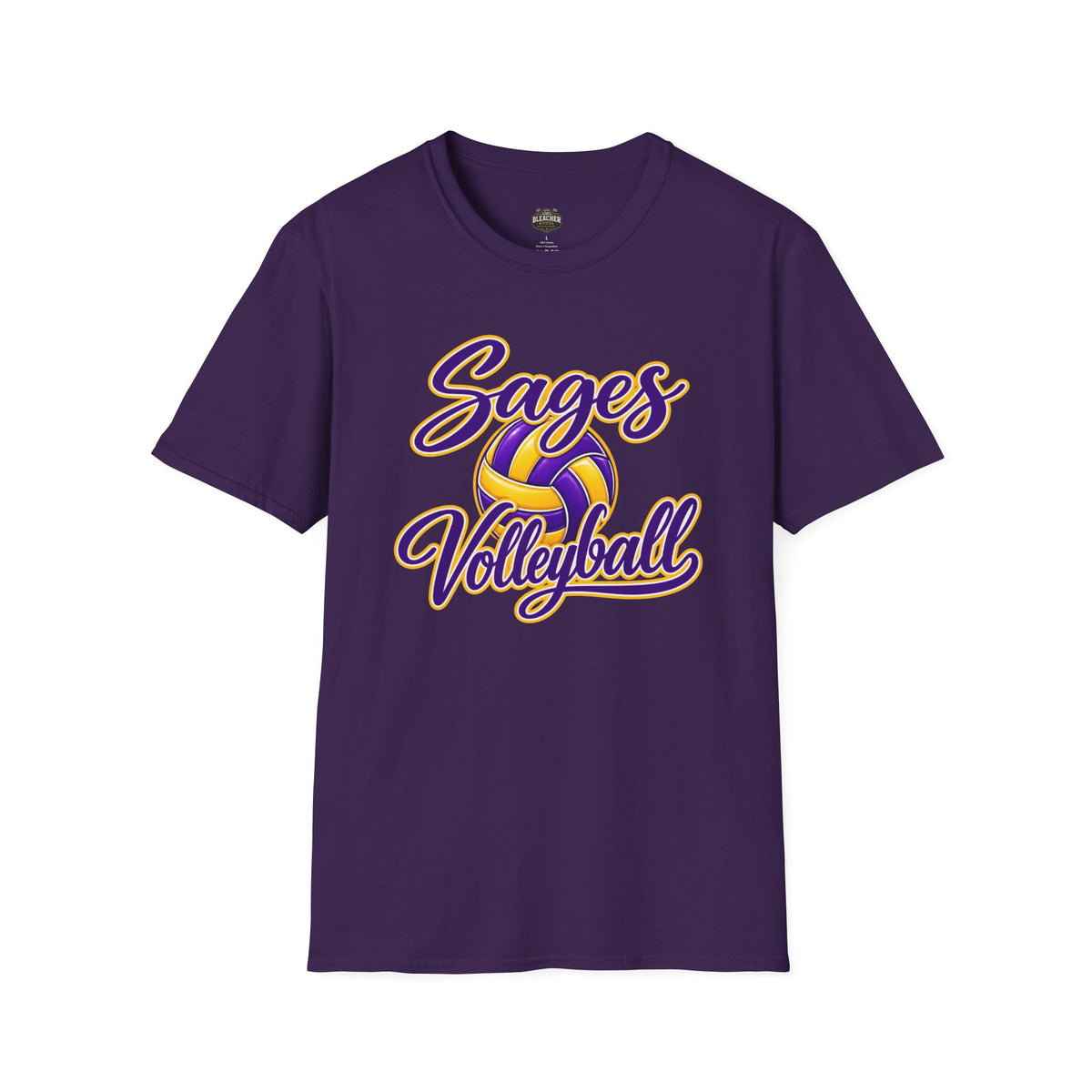 Sages Volleyball T-Shirt — Purple & Gold Team Tee