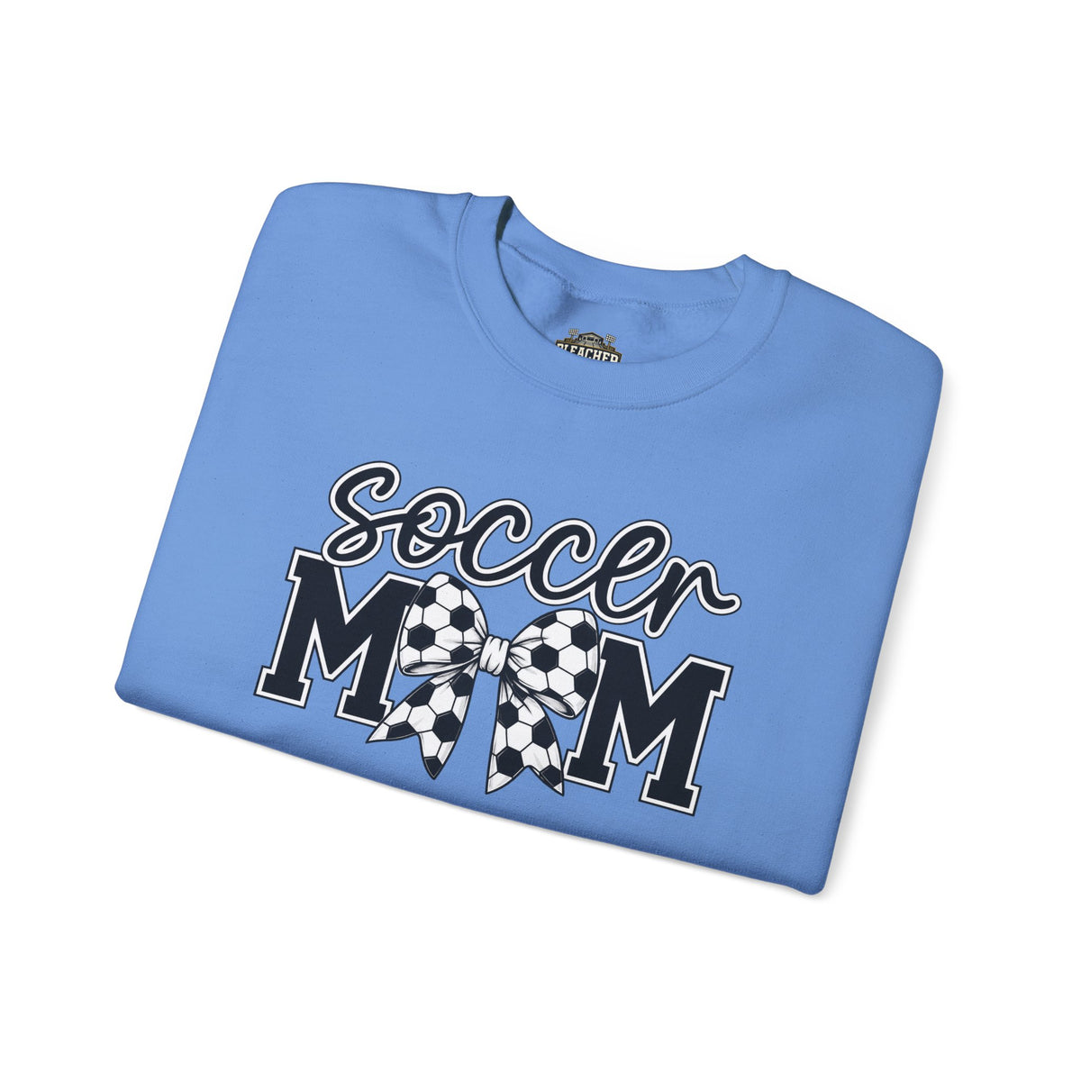 Soccer Mom Crewneck Sweatshirt — Cheer Mom Graphic Pullover with Soccer Bow