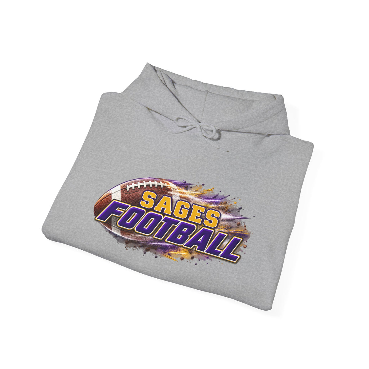 Sages Flaming Football Hoodie