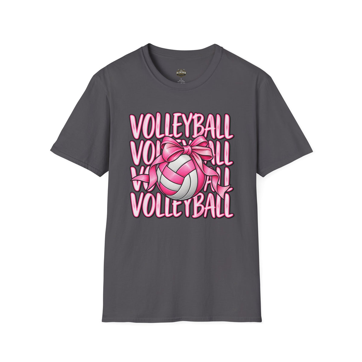Volleyball Pink Ribbon Tee — Cute Volleyball Graphic Shirt for Players & Fans
