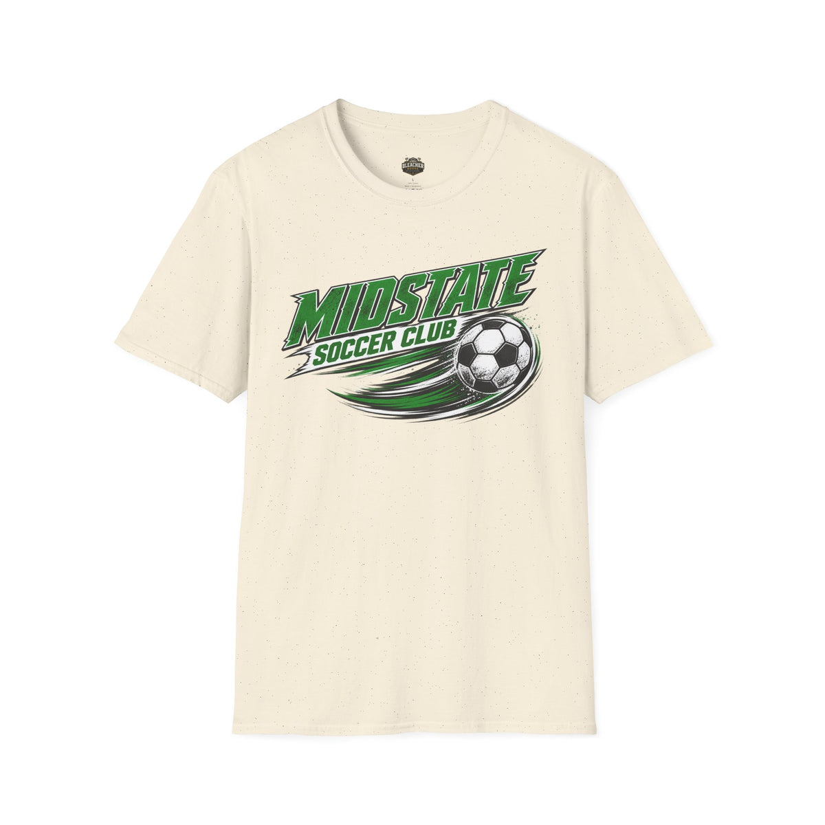Midstate Soccer Club T-Shirt — Green Vintage Soccer Graphic Tee