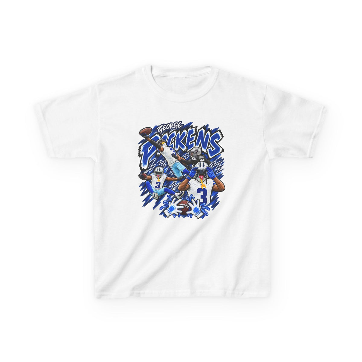 YOUTH George Pickens Graphic T-Shirt - Sunday Standouts Sketch Series