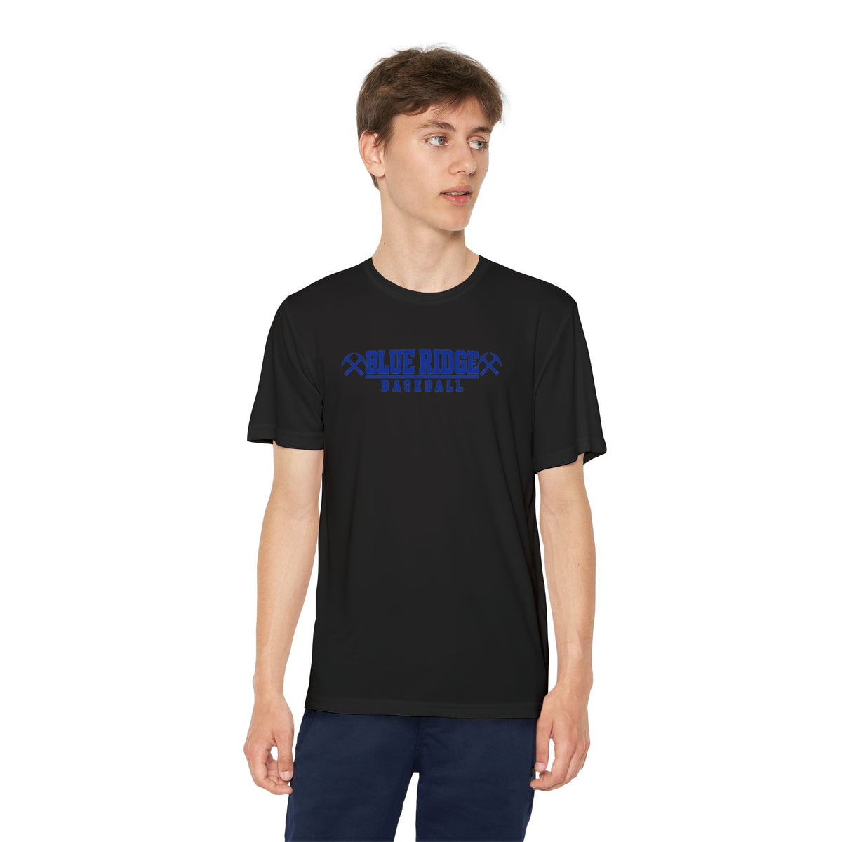 YOUTH Blue Ridge Baseball Sports Performance Polyester T shirt