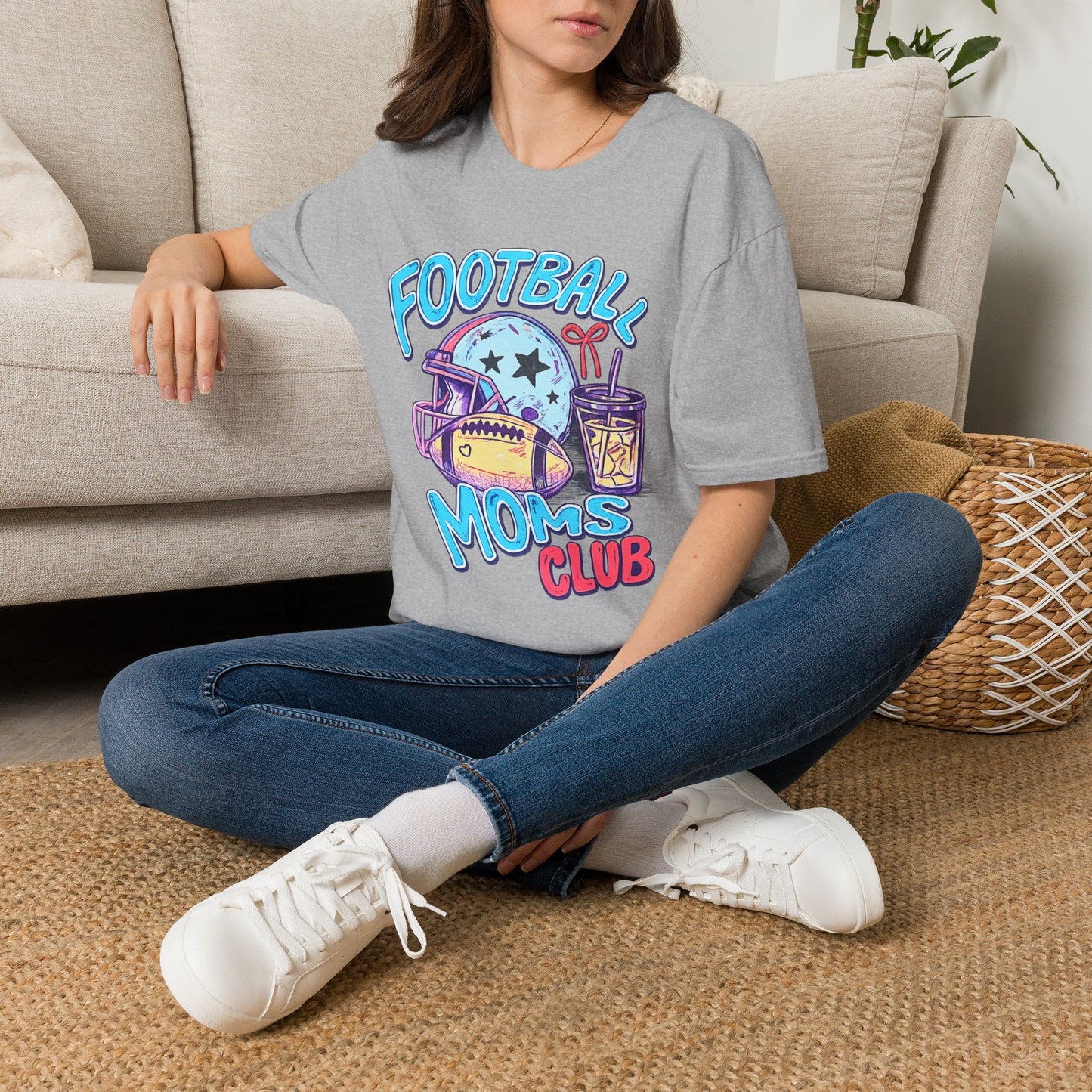 Football Moms Club T Shirt
