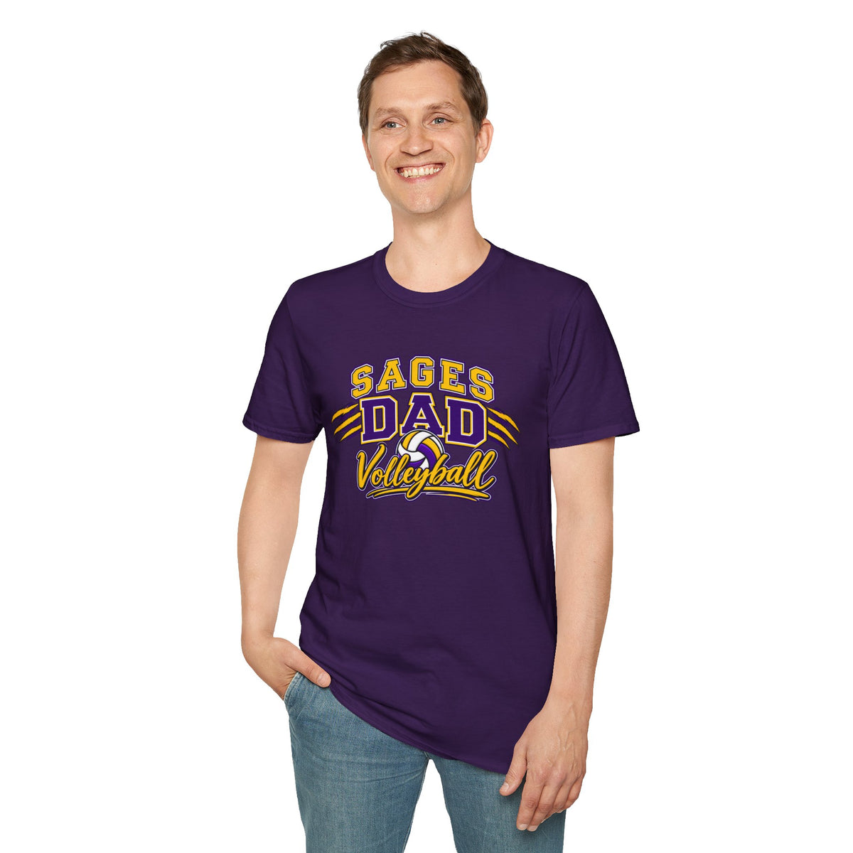Sages Dad Volleyball T‑Shirt — Proud Volleyball Dad Shirt