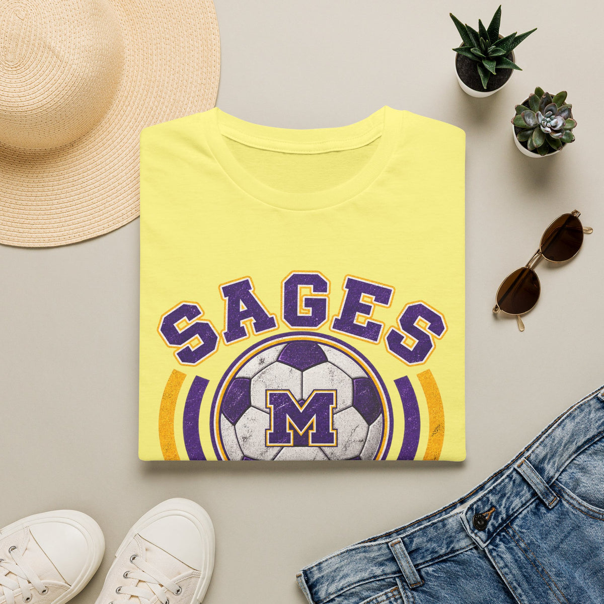 CUSTOMIZABLE Sages Soccer Club T-Shirt — YOUR NAME AND NUMBER