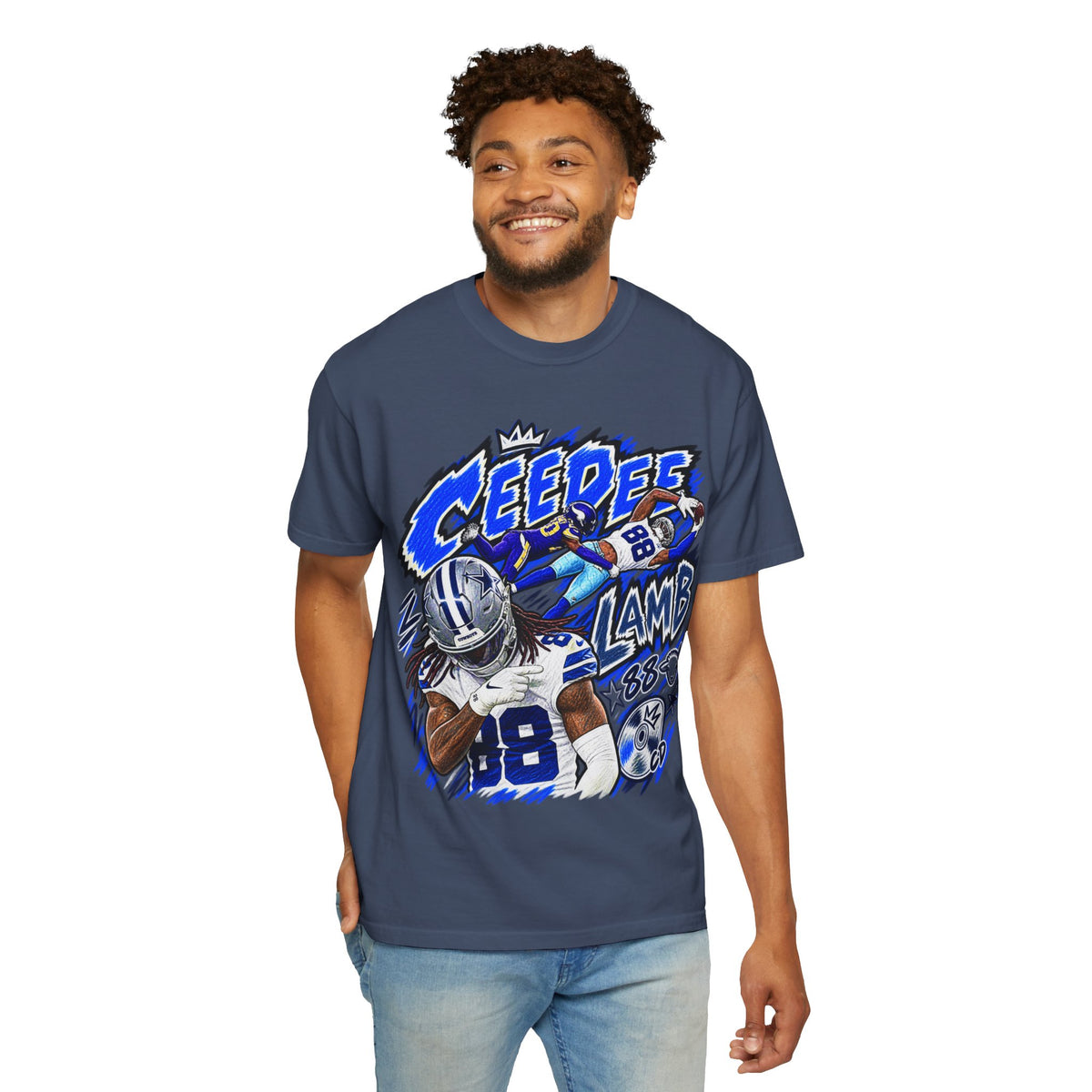 CeeDee Lamb Graphic T-Shirt - Sunday Standouts Sketch Series