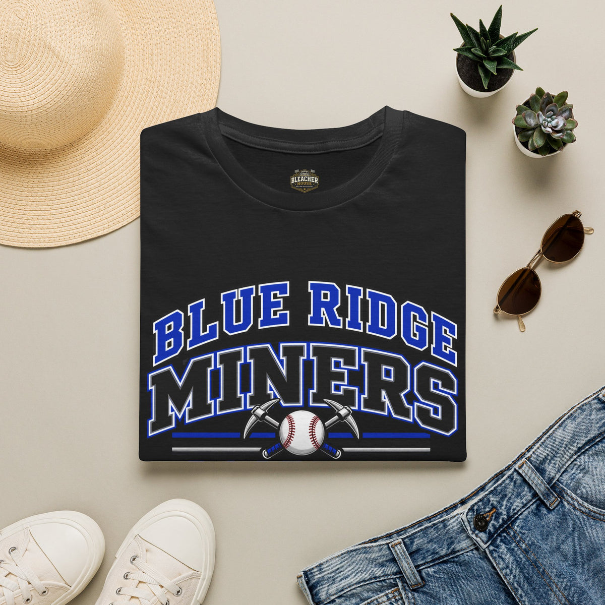Blue Ridge Miners Baseball T-Shirt - Unisex Softstyle Tee