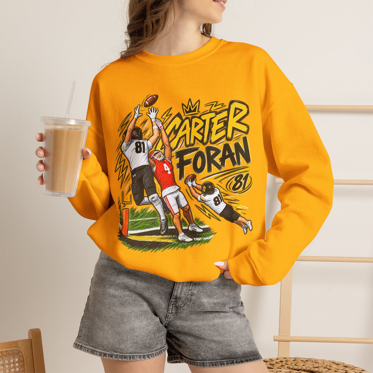 CARTER FORAN Graphic Crewneck - Saturday Standouts Sketch Series