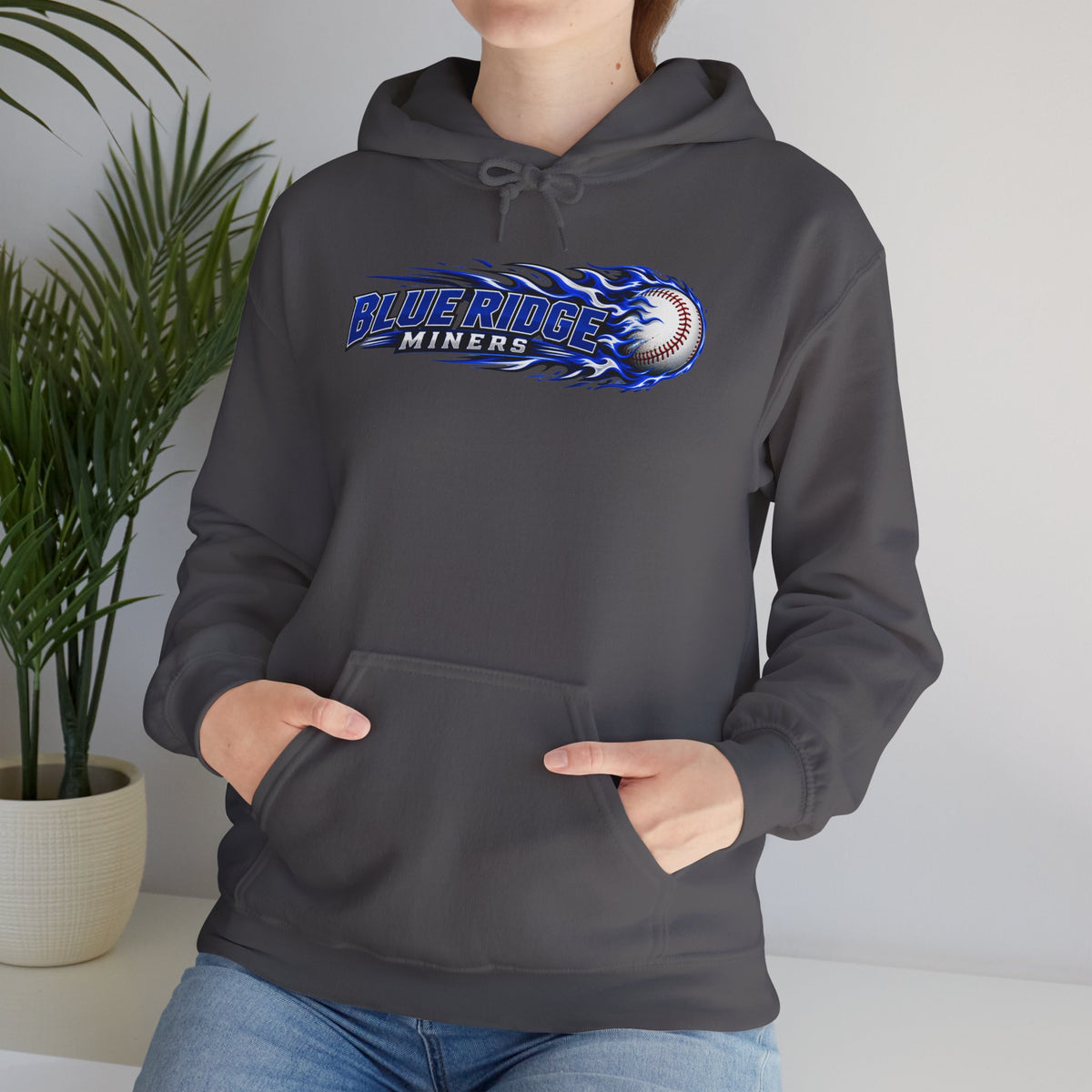 Blue Ridge Miners Flaming Baseball Hoodie – Flaming Ball Hoodie